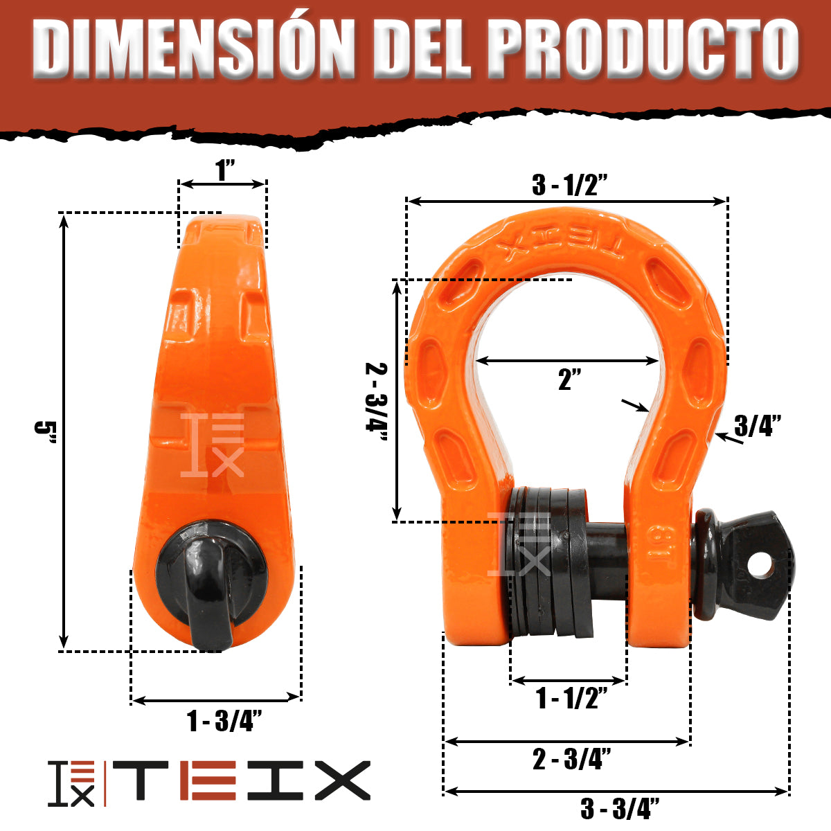 MEGA GRILLETE DE UNION TEIX OFF ROAD