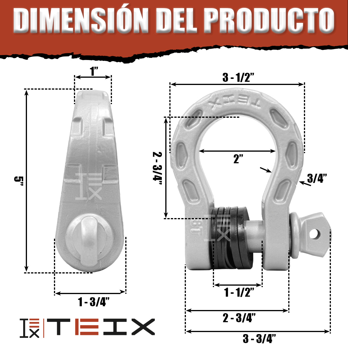 MEGA GRILLETE DE UNION TEIX OFF ROAD