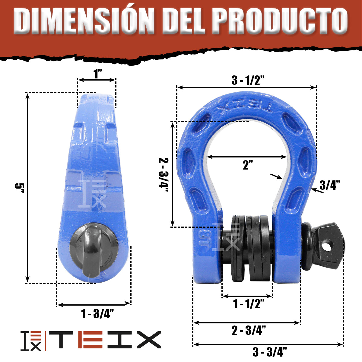 MEGA GRILLETE DE UNION TEIX OFF ROAD