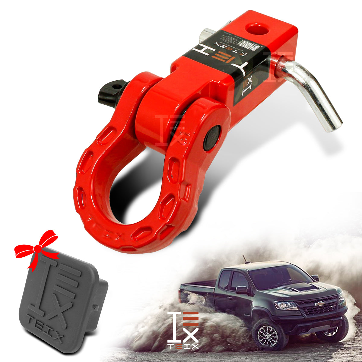 RECEPTOR ENGANCHE GRILLETE ROJO UNIVERSAL