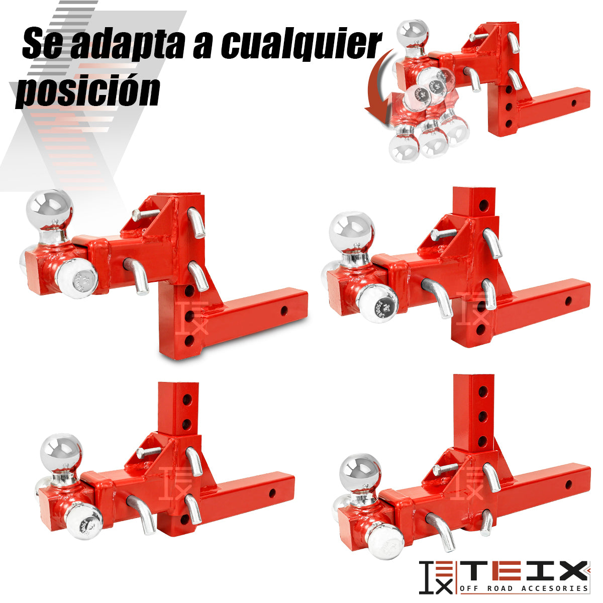 ACOPLAMIENTO DE ENGANCHE PARA AUTOMOVIL AJUSTABLE