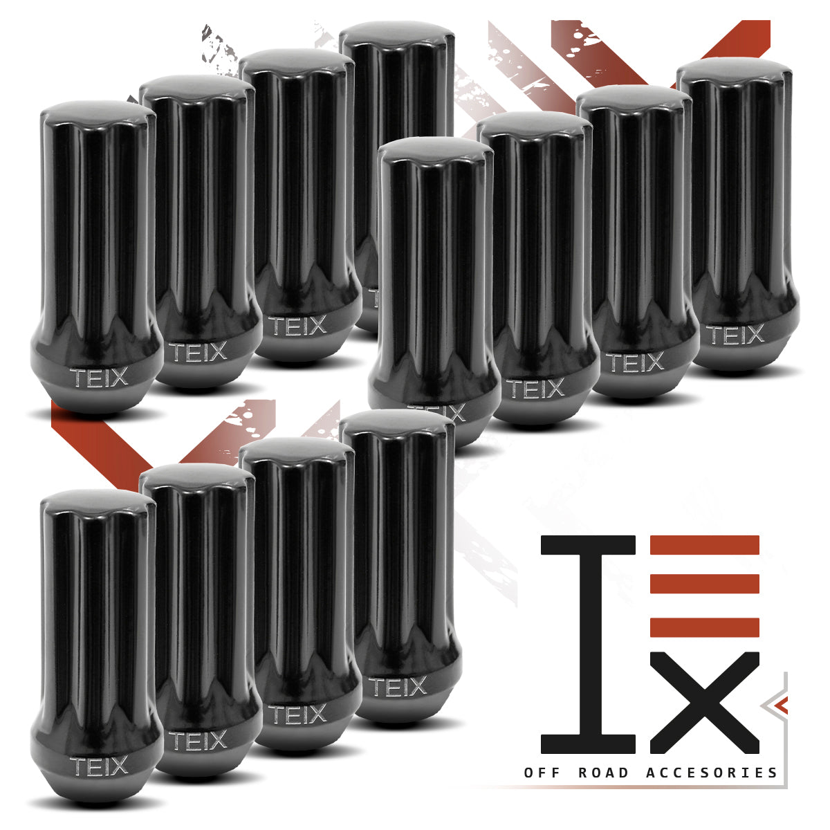 TUERCA LARGA RIN NEGRA BIRLOS SEGURIDAD TEIX M 14X2 24PZ