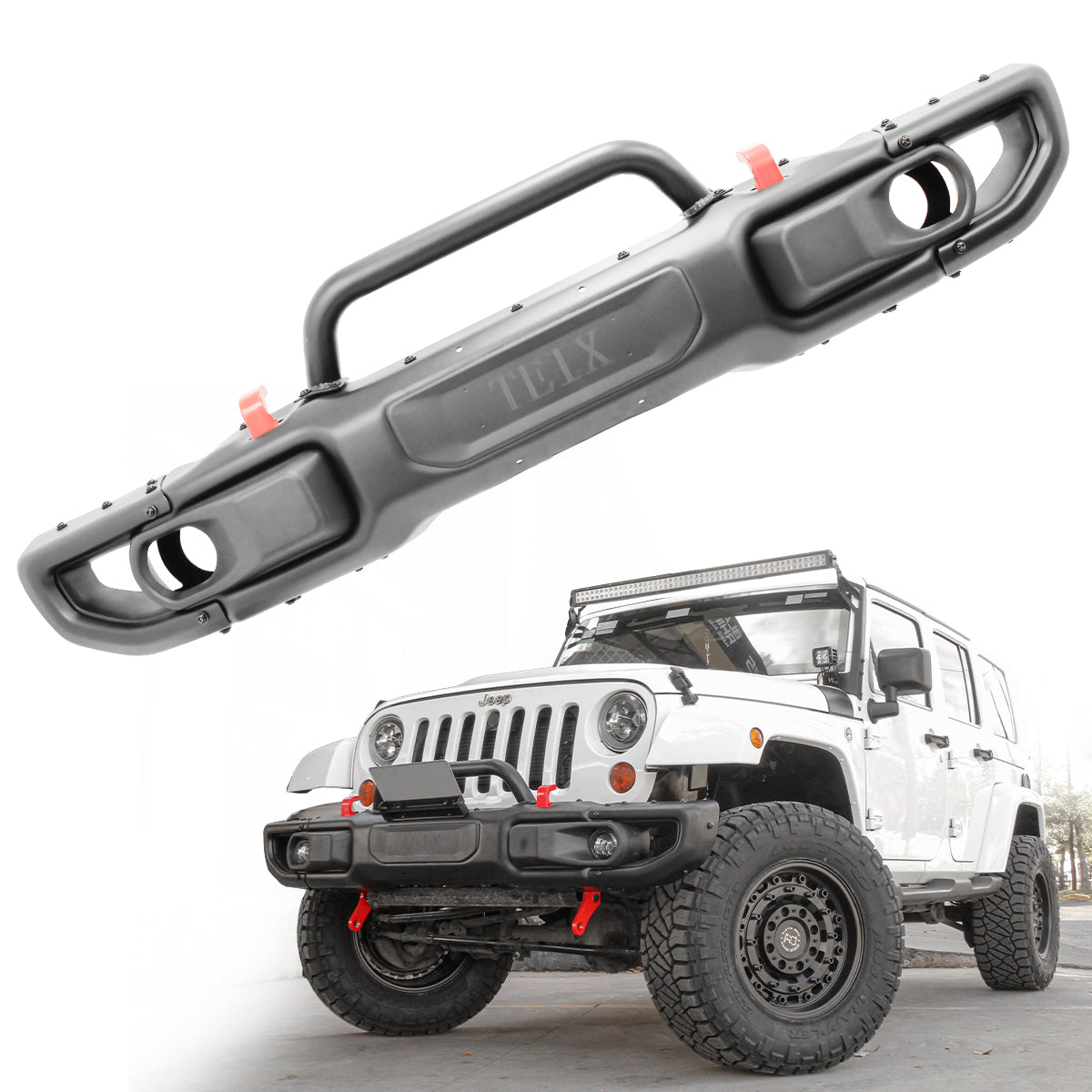 DEFENSA DELANTERA ANIVERSARIO JEEP WRANGLER JK 2007 A 2017