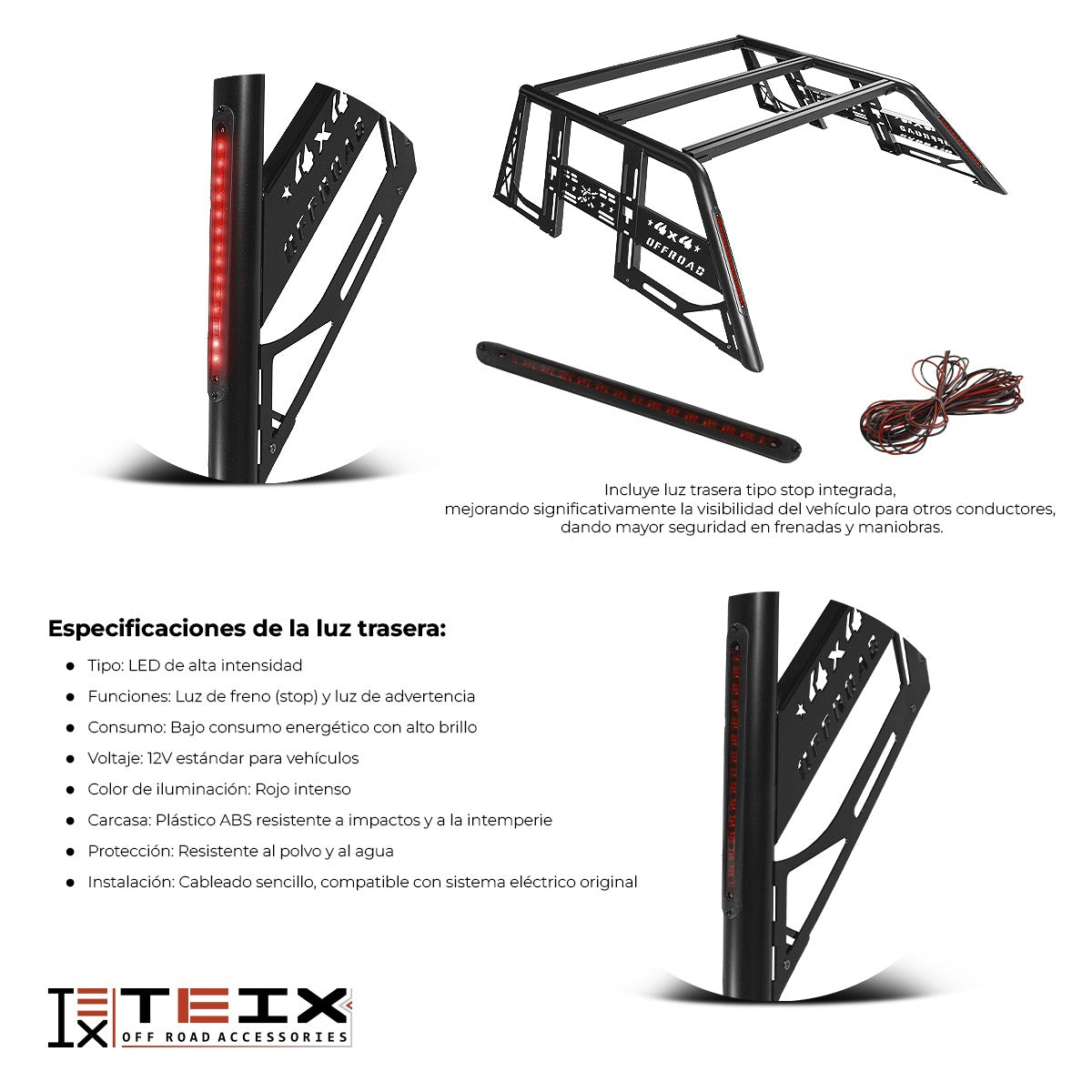 ROLL BAR DE CARGA TEIX OFF ROAD VARIAS APLICACIONES