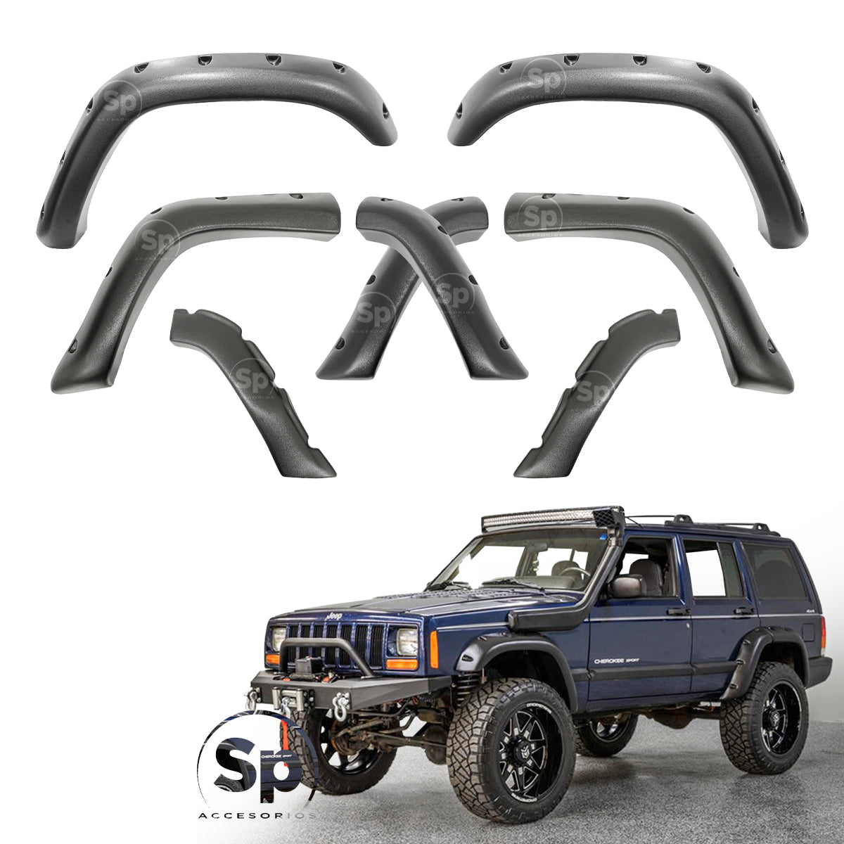 CANTONERAS OFFROAD PARA JEEP CHEROKEE XJ 1984 - 2001