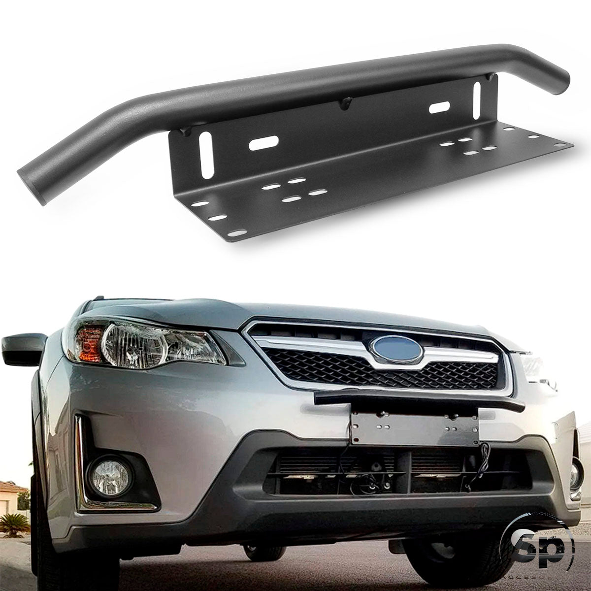 SOPORTE PORTA LÁMPARAS Y MATRICULA UNIVERSAL