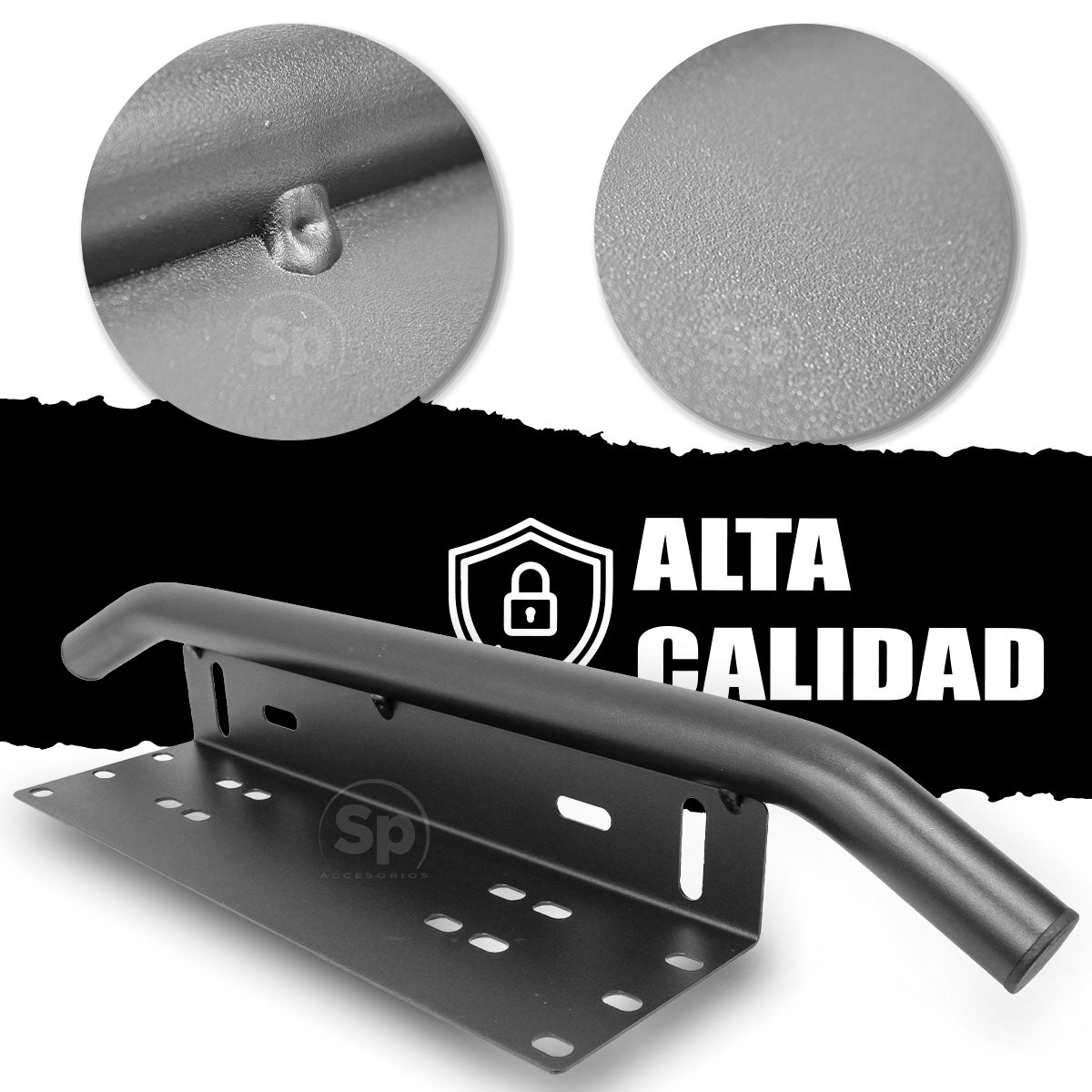 SOPORTE PORTA LÁMPARAS Y MATRICULA UNIVERSAL