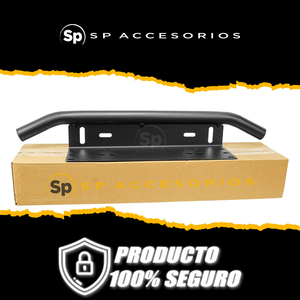 SOPORTE PORTA LÁMPARAS Y MATRICULA UNIVERSAL