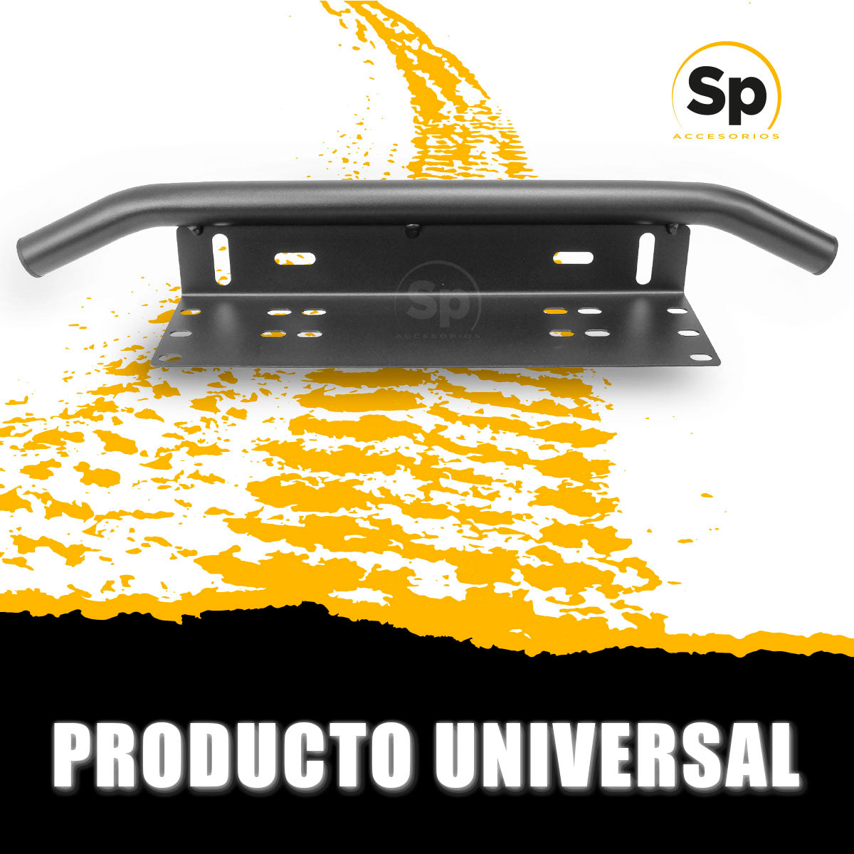 SOPORTE PORTA LÁMPARAS Y MATRICULA UNIVERSAL