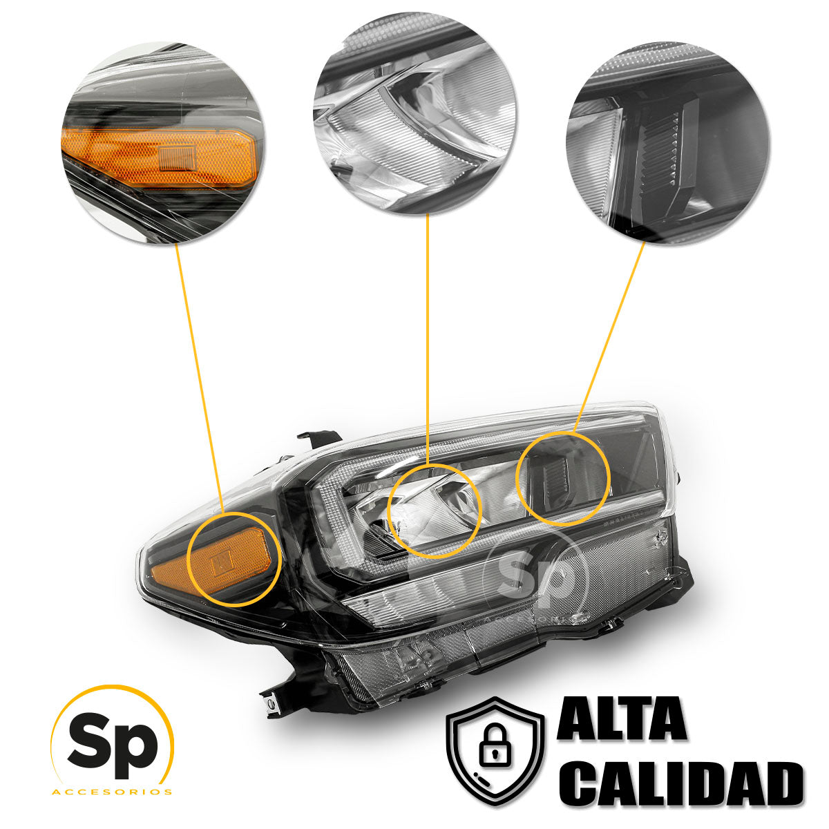FAROS PRINCIPALES LED PARA TOYOTA TACOMA 2016 A 2022
