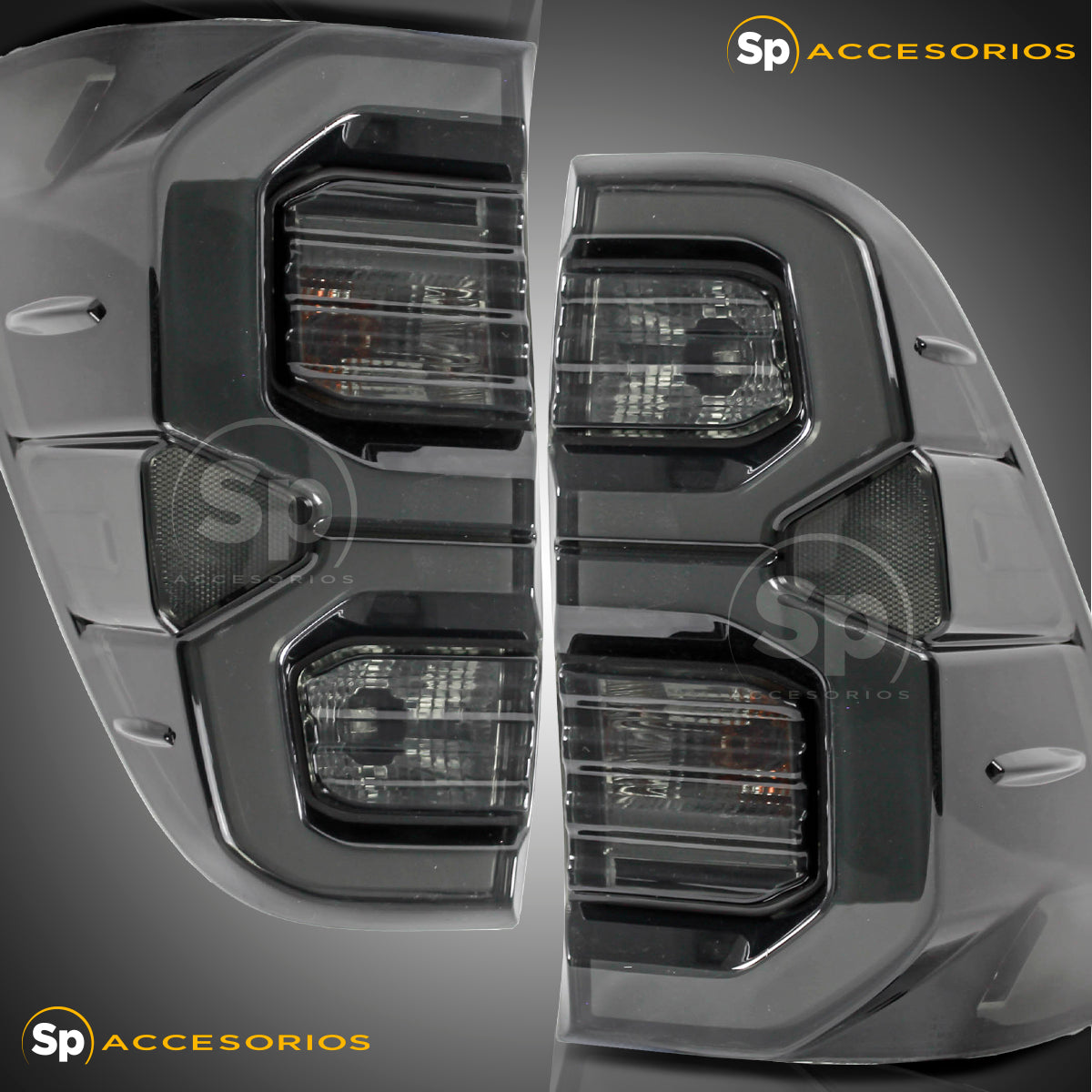 CALAVERAS TRASERAS LED PARA TOYOTA HILUX 2016-2023 HUMO