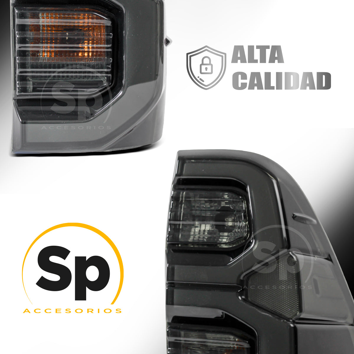 CALAVERAS TRASERAS LED PARA TOYOTA HILUX 2016-2023 HUMO