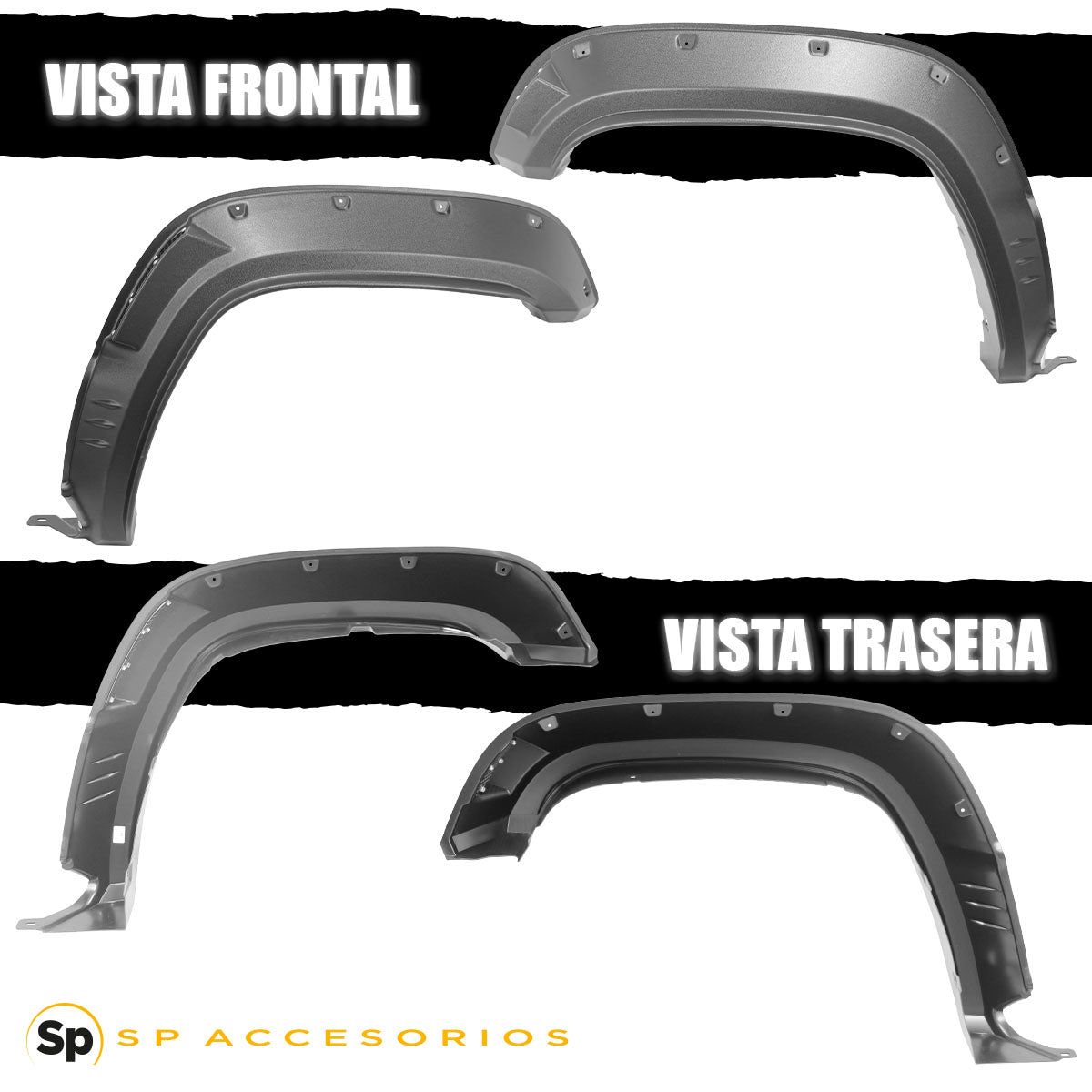 CANTONERAS PLASTICO ABS G WAGON OFF ROAD PARA SUZUKI JIMNY 2020 - 2023