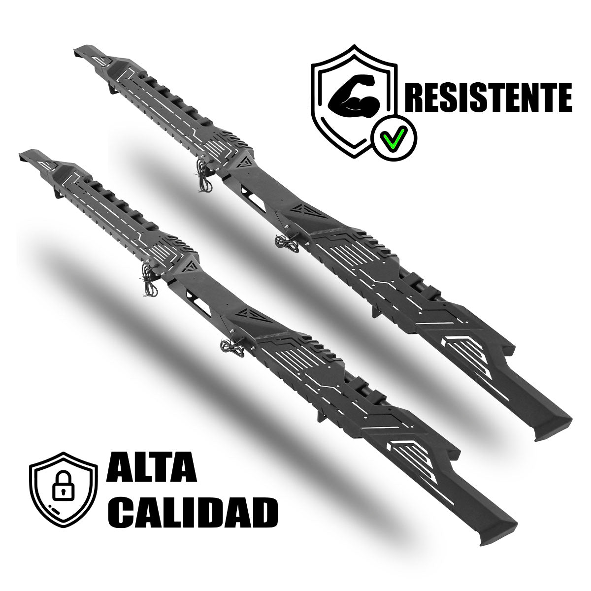 ESTRIBOS PARA NISSAN NP300 2016 A 2023 FRONTIER TIPO EQUIPO ORIGINAL