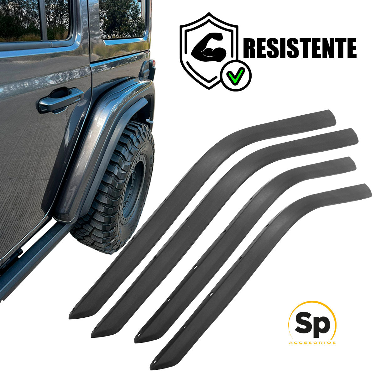 EXTENSIÓN CANTONERAS LODERAS PARA JEEP WRANGLER JL 2018 - 2024