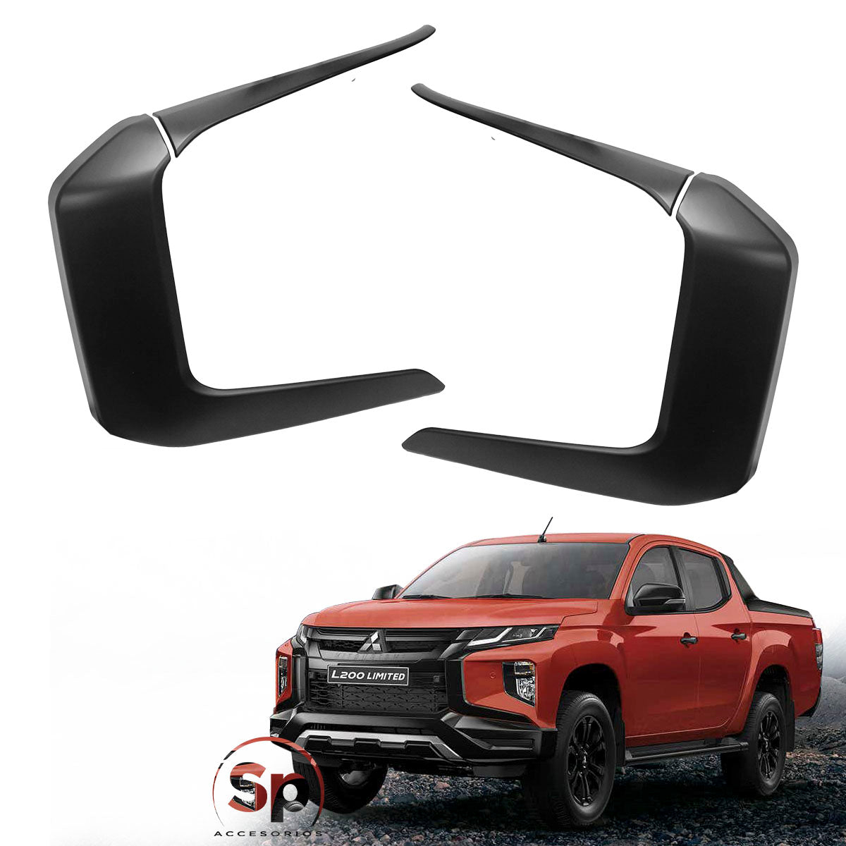 MOLDURA DE DEFENSA DELANTERA PARA MITSUBISHI L200 2019 - 2023