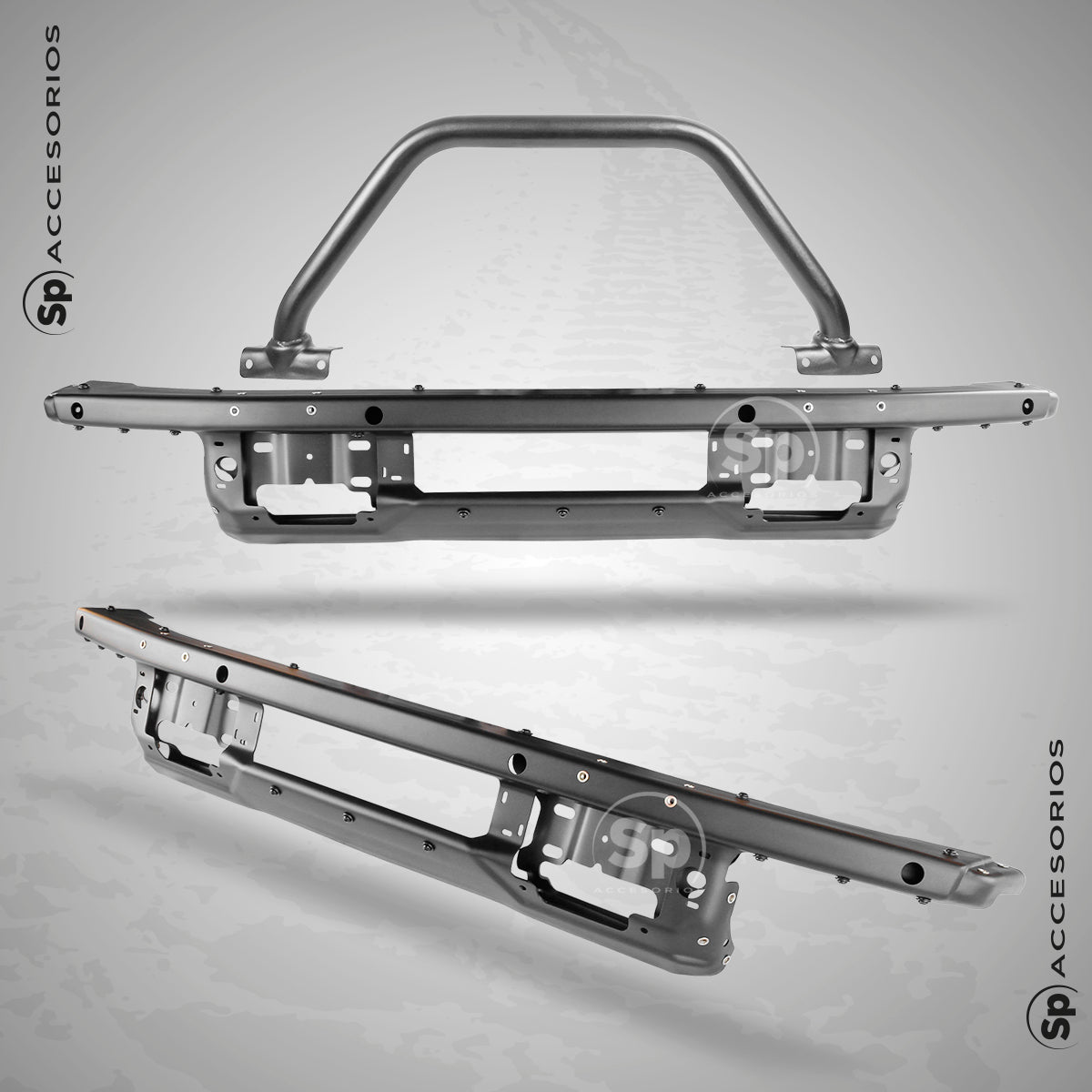 DEFENSA DELANTERA ACERO PARA FORD BRONCO 2021 A 2023+