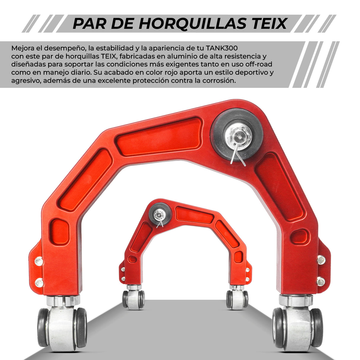 PAR DE HORQUILLAS TEIX ROJAS/ TANK300