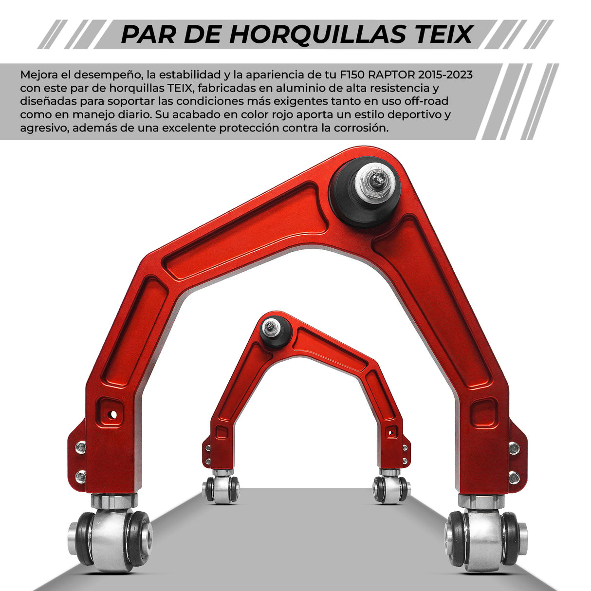 PAR DE HORQUILLAS TEIX ROJOS/ F150 RAPTOR 2015-2023