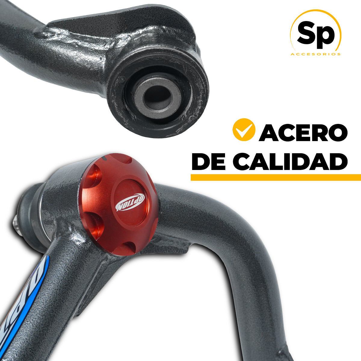 PAR DE HORQUILLAS SUPERIOR AJUSTABLE OPTION/ NISSAN NP300 FRONTIER 2016-2026 4 y 6 cilindros