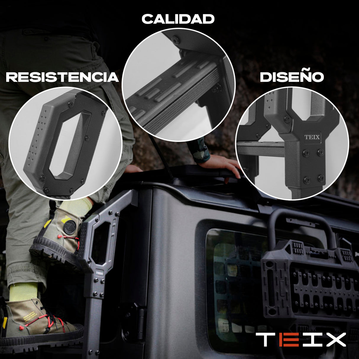 ESCALERA PARA SUZUKI JIMNY 3 Y 5 PUERTAS TEIX 2019+