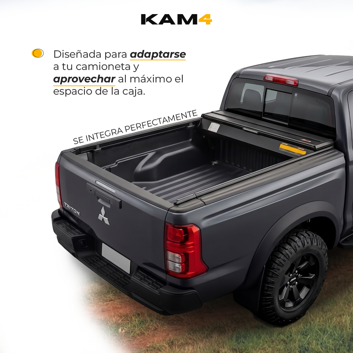TAPA ELECTRICA KAM4/ L200 TRITON 2024 2025 DOB CAB