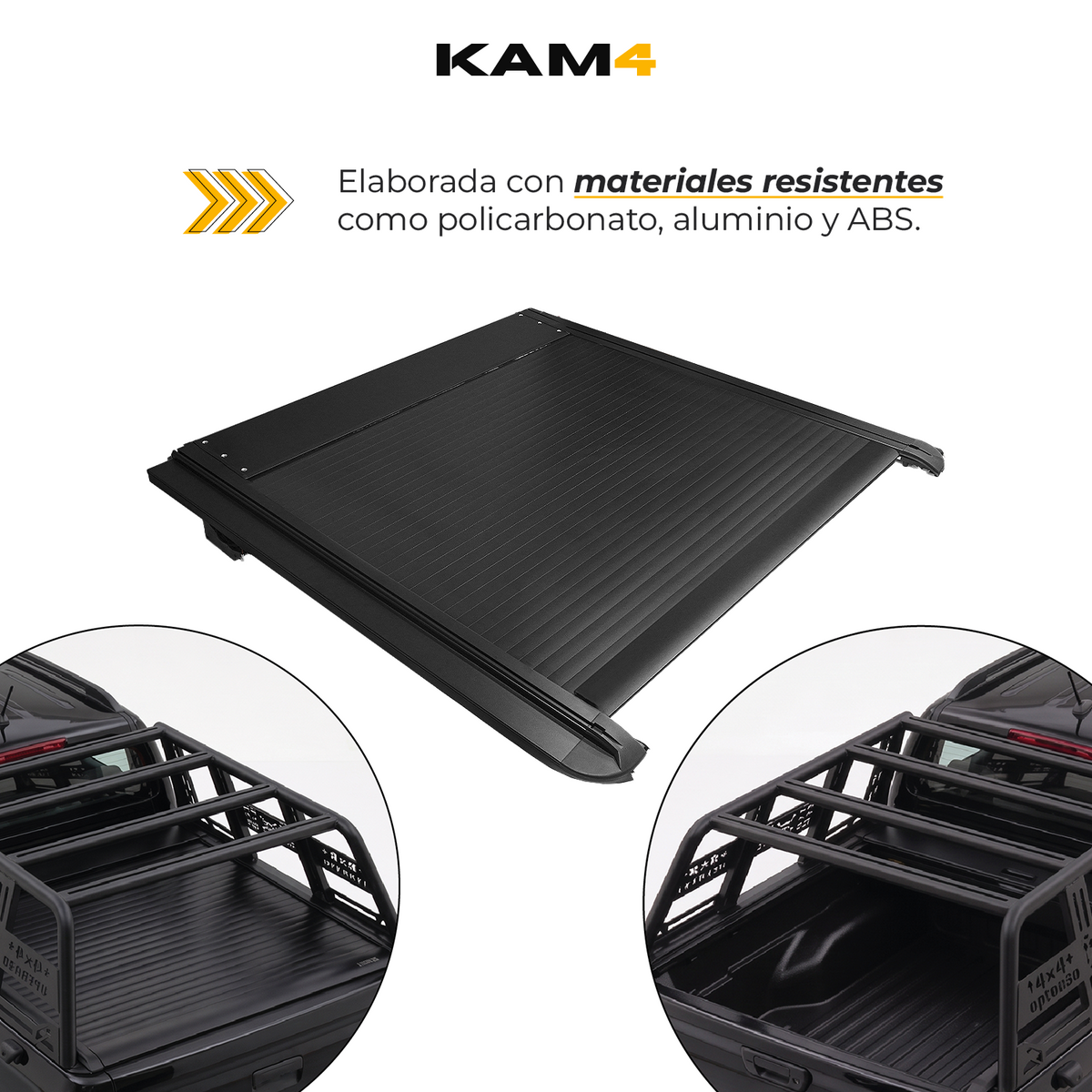 TAPA ELCTRICA KAM4/ BYD SHARK CON BARRA ANTIVUELCO Y SET DE BRACKETS PARA ROLLBAR TEIX/ BYD SHARK 2024+