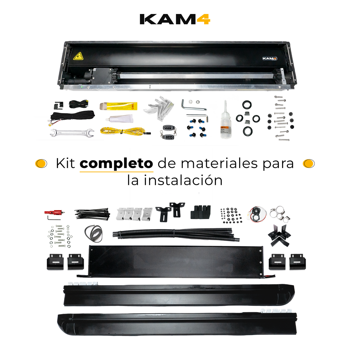 TAPA ELCTRICA KAM4/ BYD SHARK CON BARRA ANTIVUELCO Y SET DE BRACKETS PARA ROLLBAR TEIX/ BYD SHARK 2024+