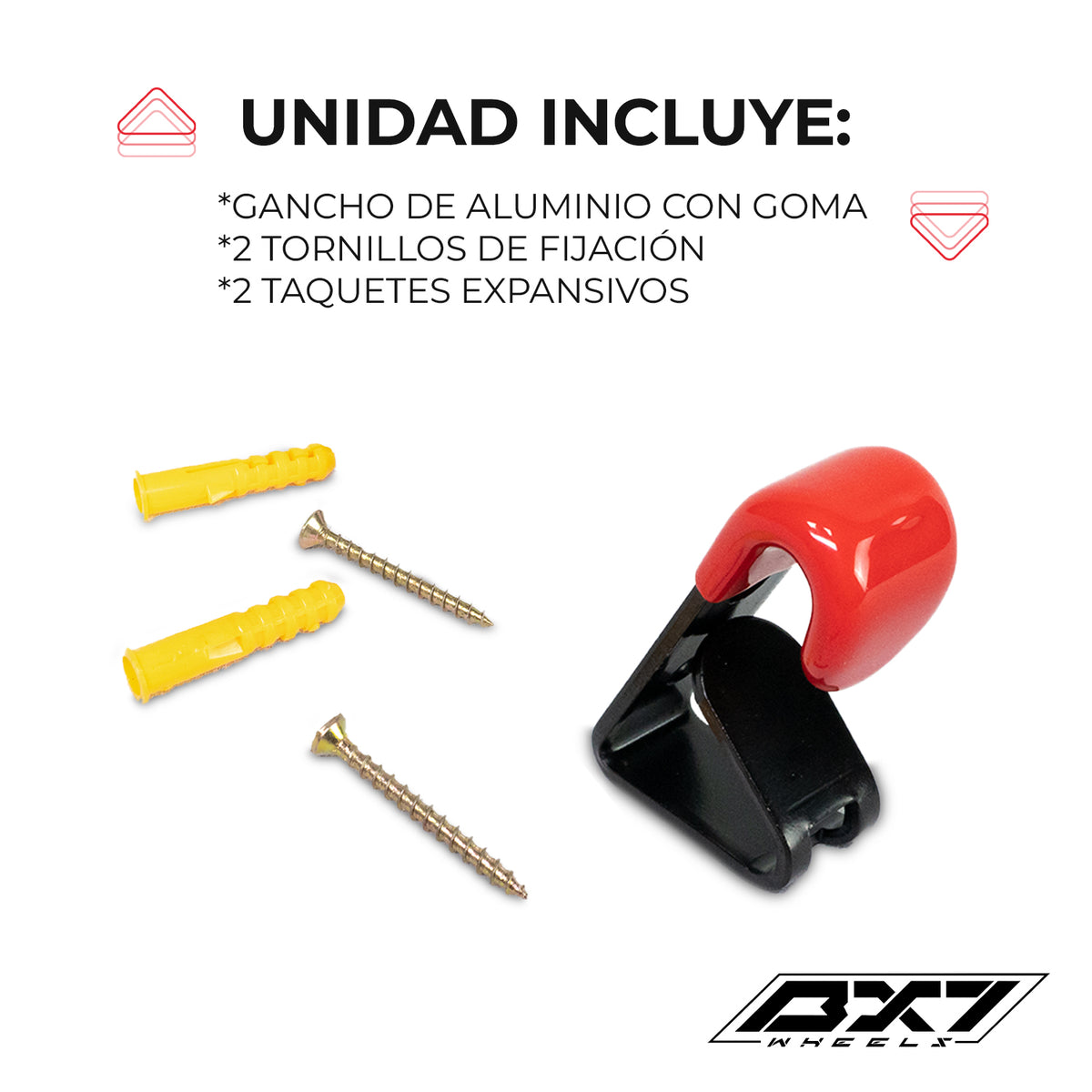 1 Gancho Para Rines Exhibidor En Pared Soporte