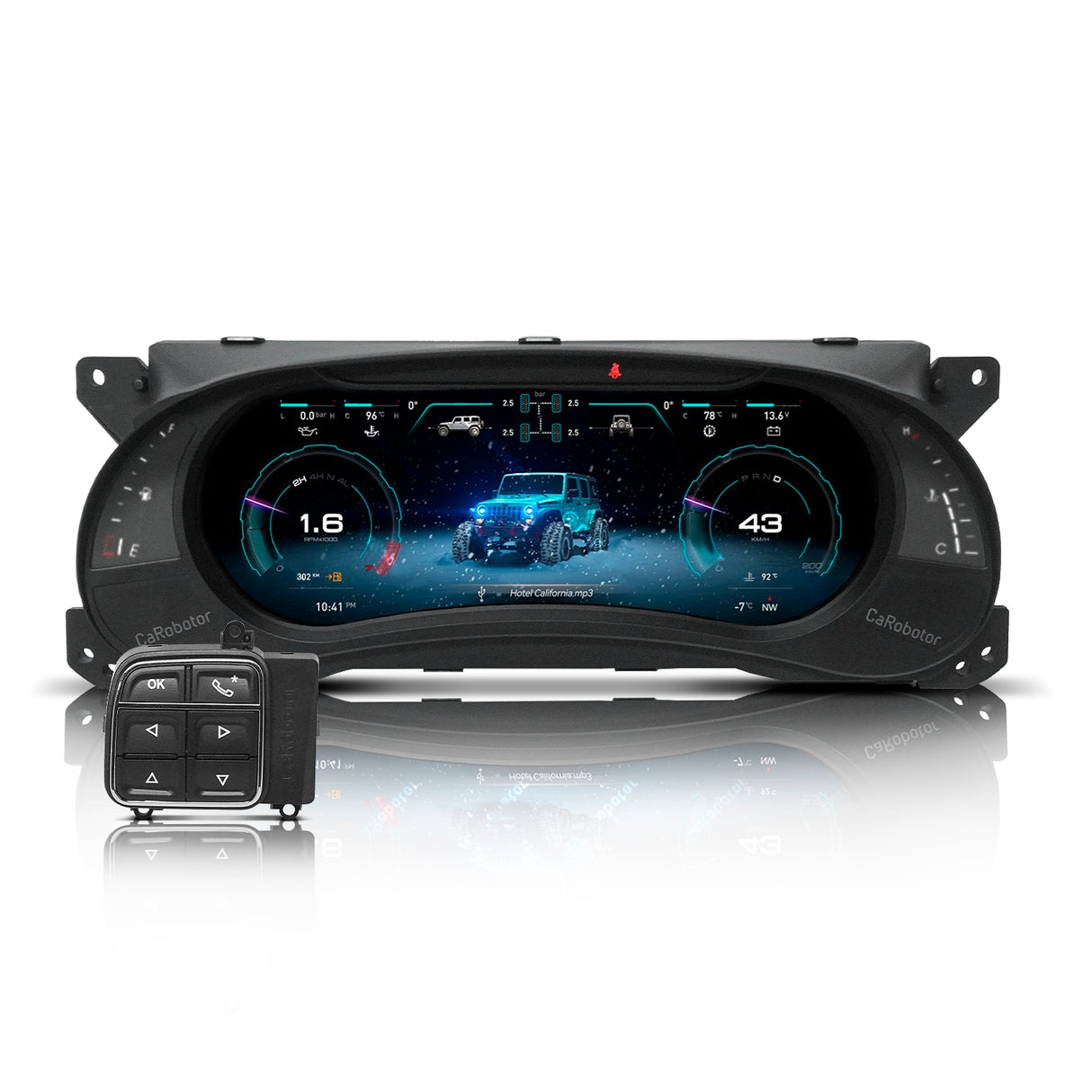 PANTALLA MULTIMEDIA TABLERO CAROBOTR PARA JEEP WRANGLER JK 2007 - 2017