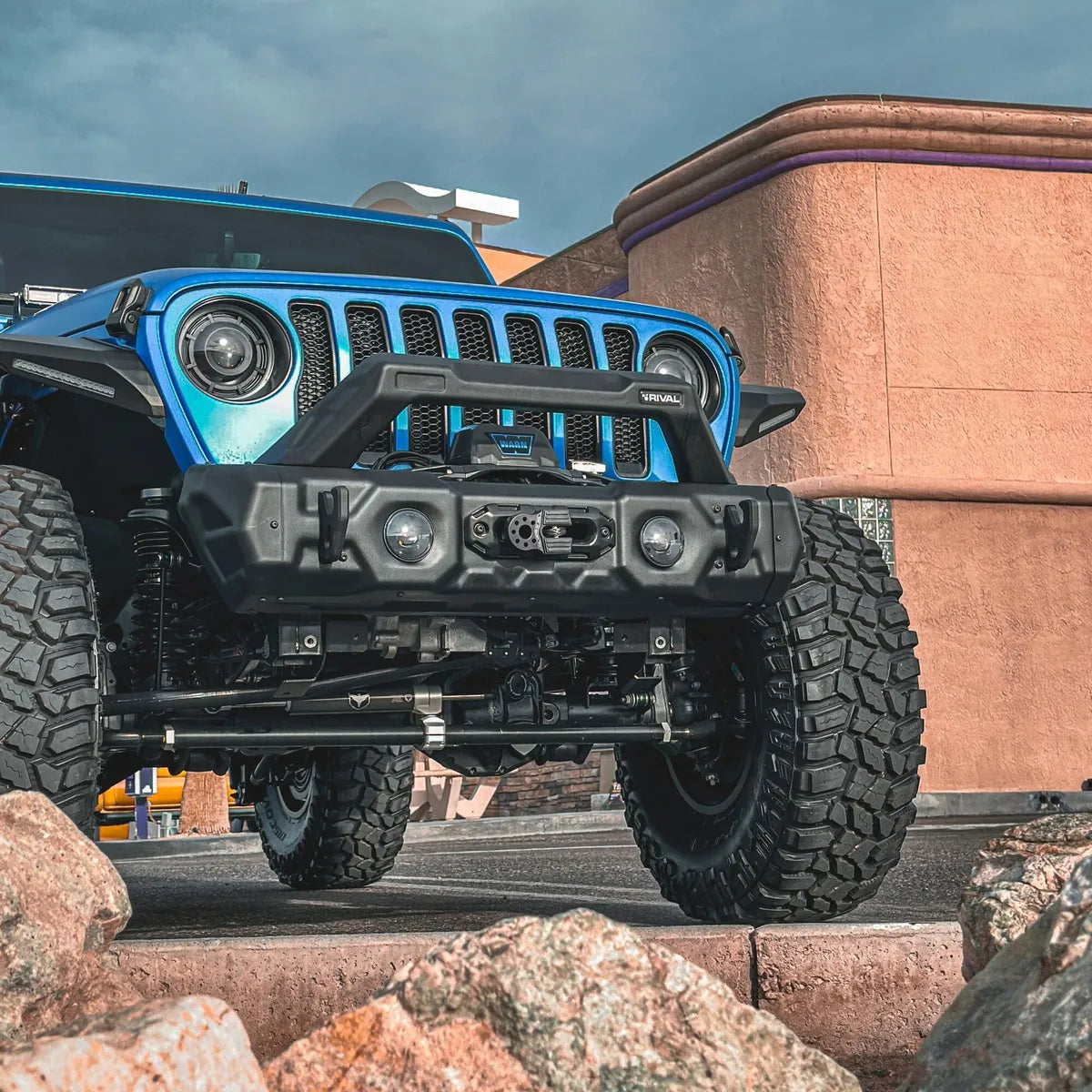 Parachoques Delantero De Acero Rival Para Wrangler-gladiator