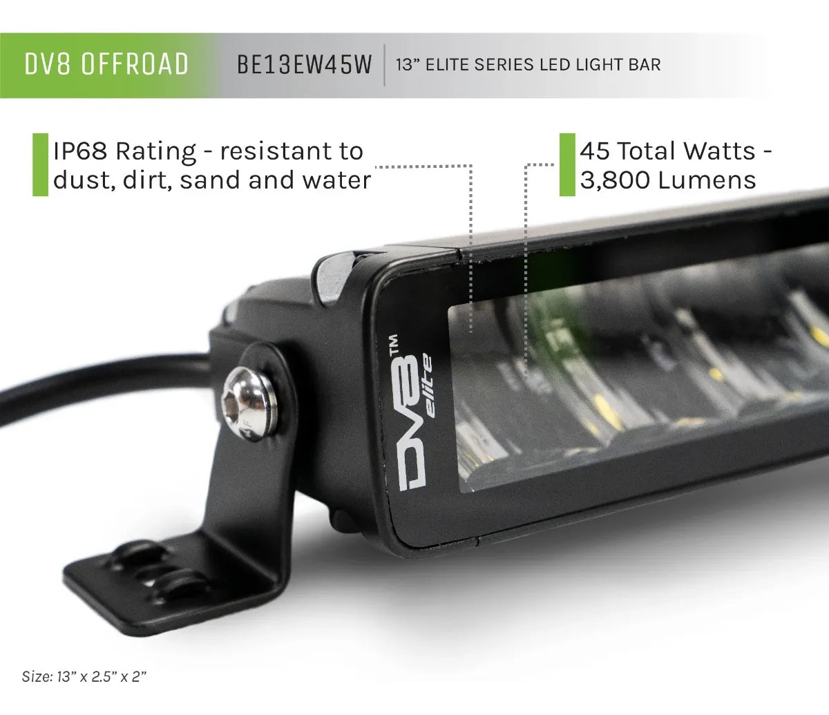 13-inch Elite Series Led Light Bar | Single Row