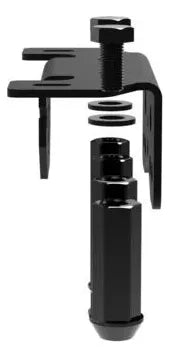 Soporte De Luz Kc Y Holder Llanta Repuesto Bronco 21+ Negro