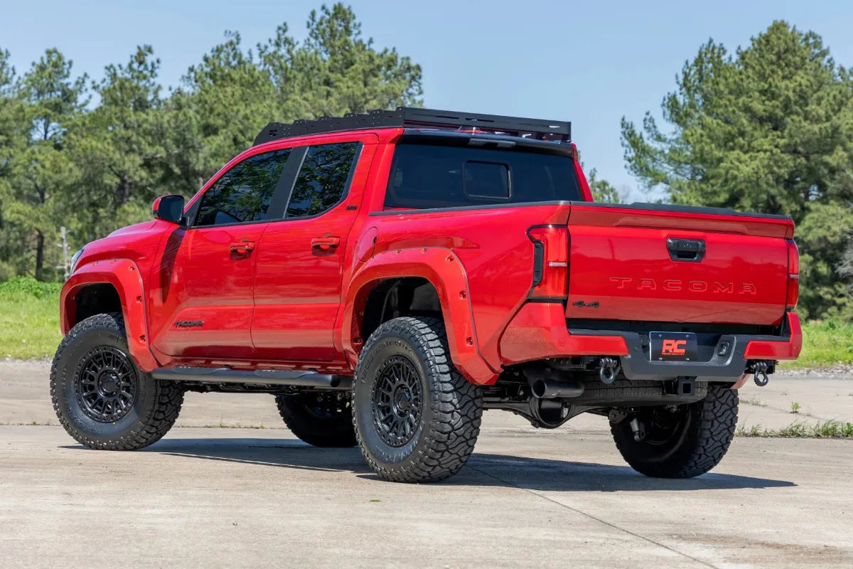 Estribos Rough Country Para Tacoma 2024-2025 2wd 4wd Negro