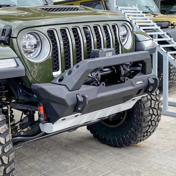 DEFENSA DELANTERA RIVAL 4X4 JEEP JL JK GLADIADOR 2007/2026 WINCH STTUBY