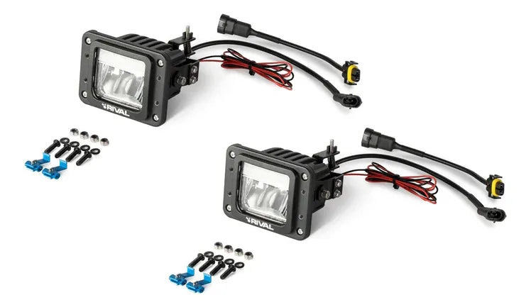 Juego De 2 Luces Led Para Bumper Rival Empotrable