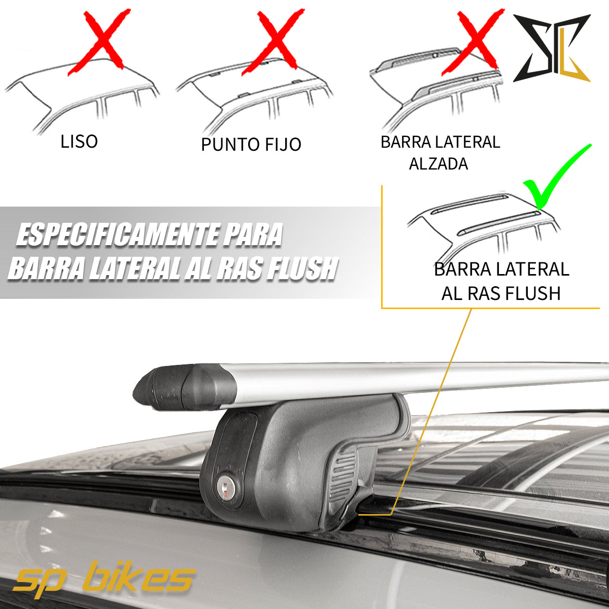 BARAS PORTAEQUIPAJE TIPO THULE WINGBAR UNIVERSAL 135cm