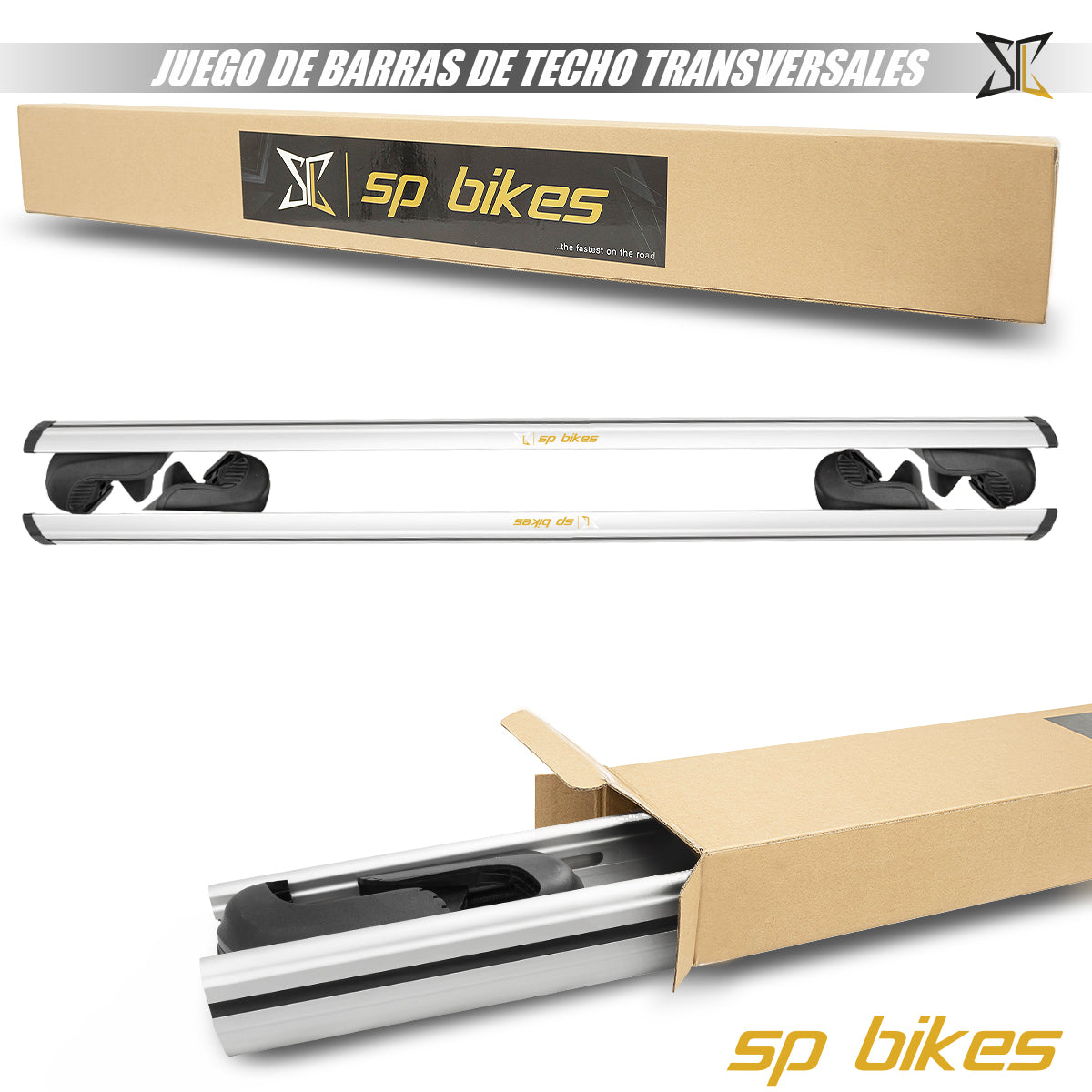 BARRAS PORTAEQUIPAJE TIPO THULE WINGBAR UNIVERSAL 125cm