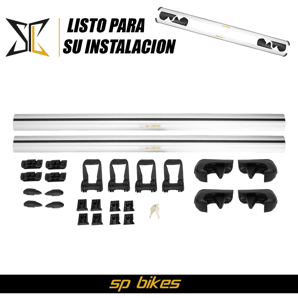 BARRAS PORTAEQUIPAJE TIPO THULE WINGBAR UNIVERSAL 125cm