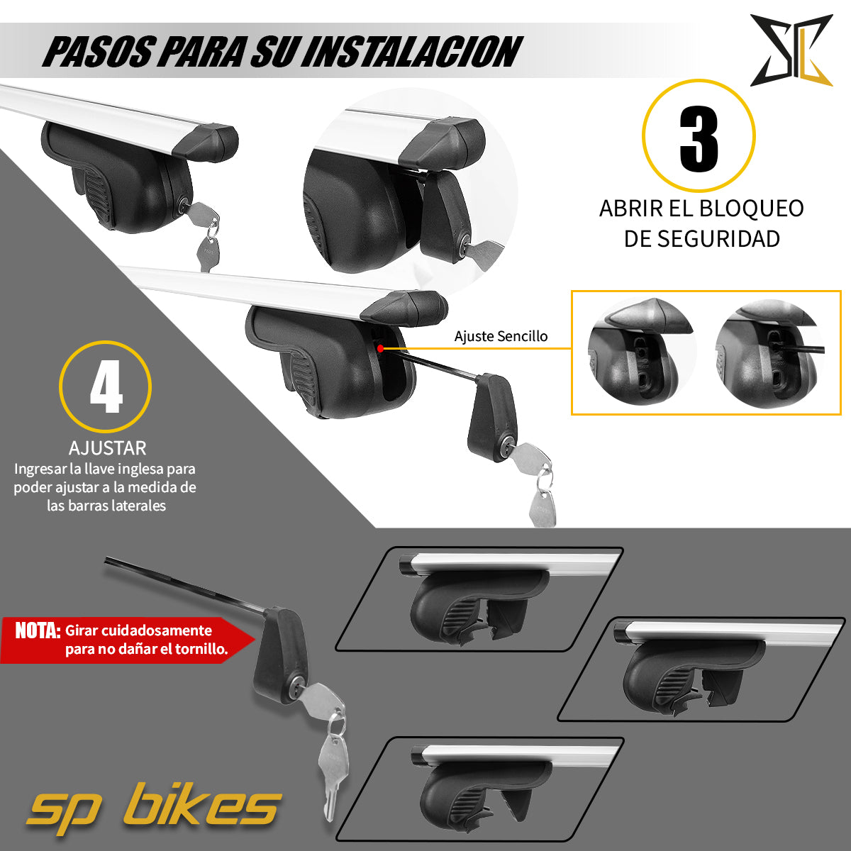 BARRAS PORTAEQUIPAJE TIPO THULE WINGBAR UNIVERSAL 125cm