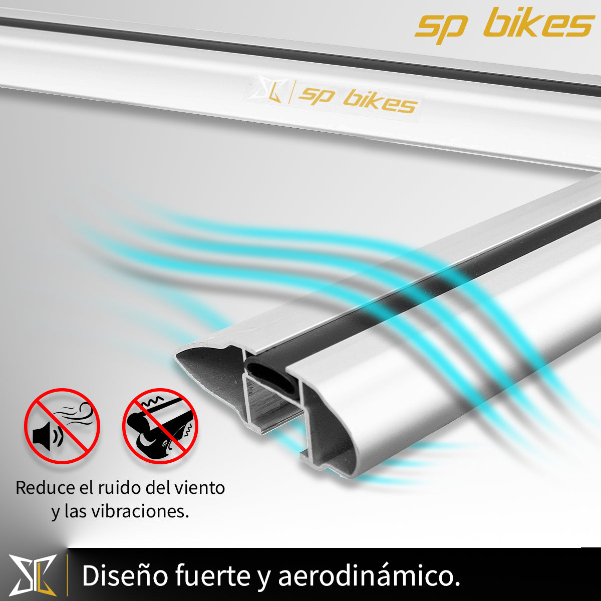 BARRAS PORTAEQUIPAJE TIPO THULE WINGBAR UNIVERSAL 125cm
