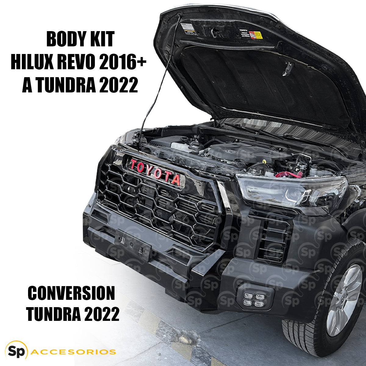 BODY KIT TOYOTA HILUX REVO 2016-2023 CONVERSION A TOYOTA TUNDRA 2023 LINEA NUEVA