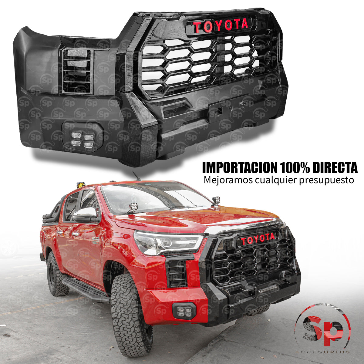 BODY KIT TOYOTA HILUX REVO 2016-2023 CONVERSION A TOYOTA TUNDRA 2023 LINEA NUEVA