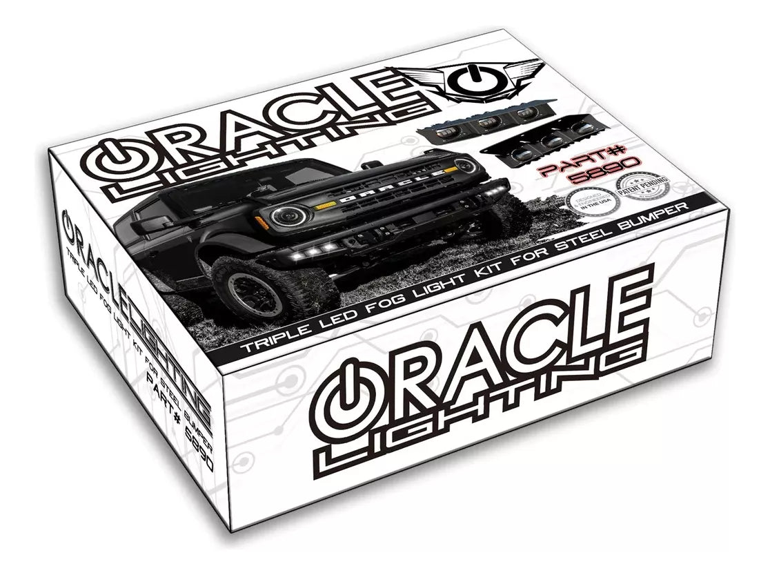 FAROS DE NIEBLA ORACLE LIGHTING FORD BRONCO TRIPLE LED AMBAR