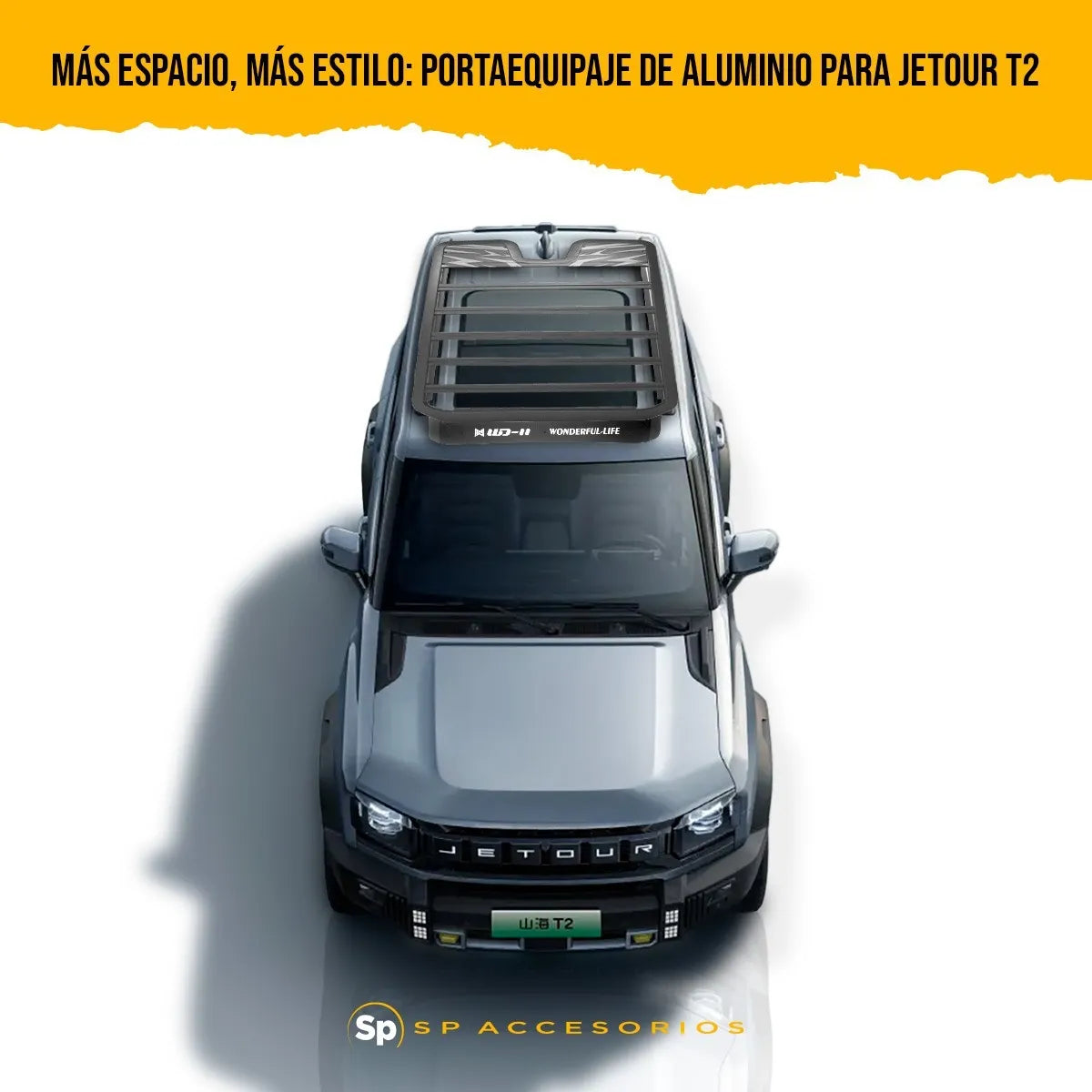 Portaequipajes AW de Aluminio con Spoiler para Jetour T2 2024