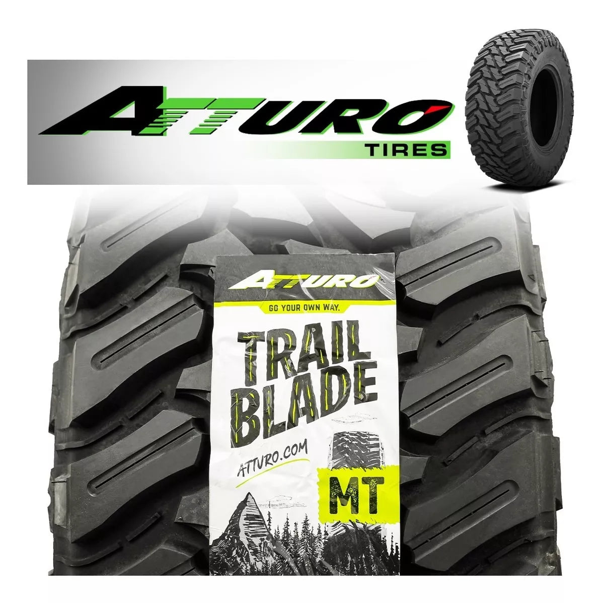 LLANTA ATTURO TIRES TRAIL BLADE M/T LT 275/65 R18 123/120Q