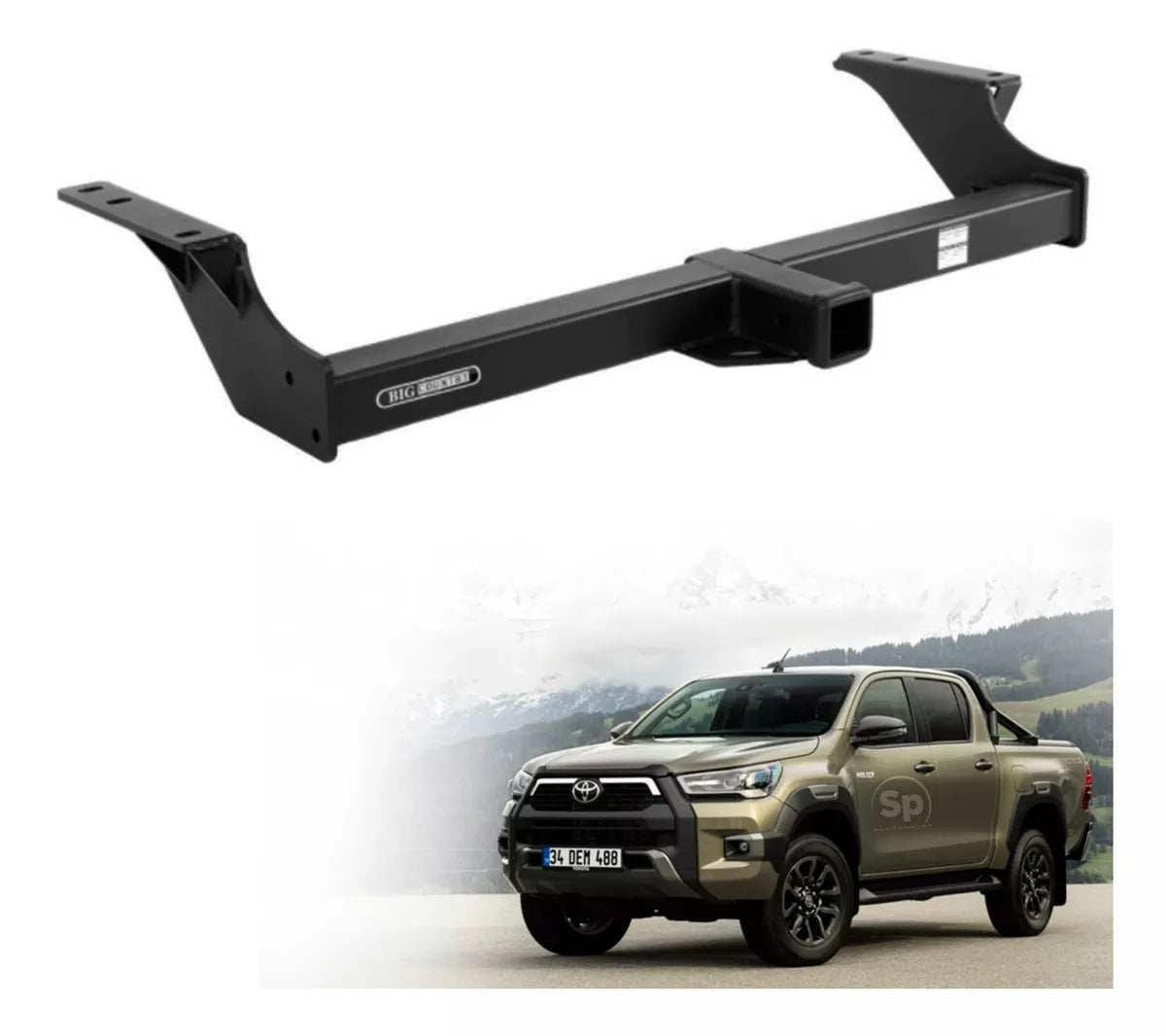KIT ARRASTRE TIRON JALON Y COPLE BOLA PARA TOYOTA HILUX 2016 A 2020