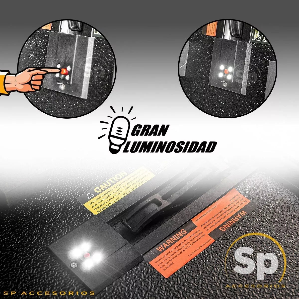 TAPA BATEA 3 PLIEGUES HARD 3-FOLD PARA FORD F150 2021 - 2023