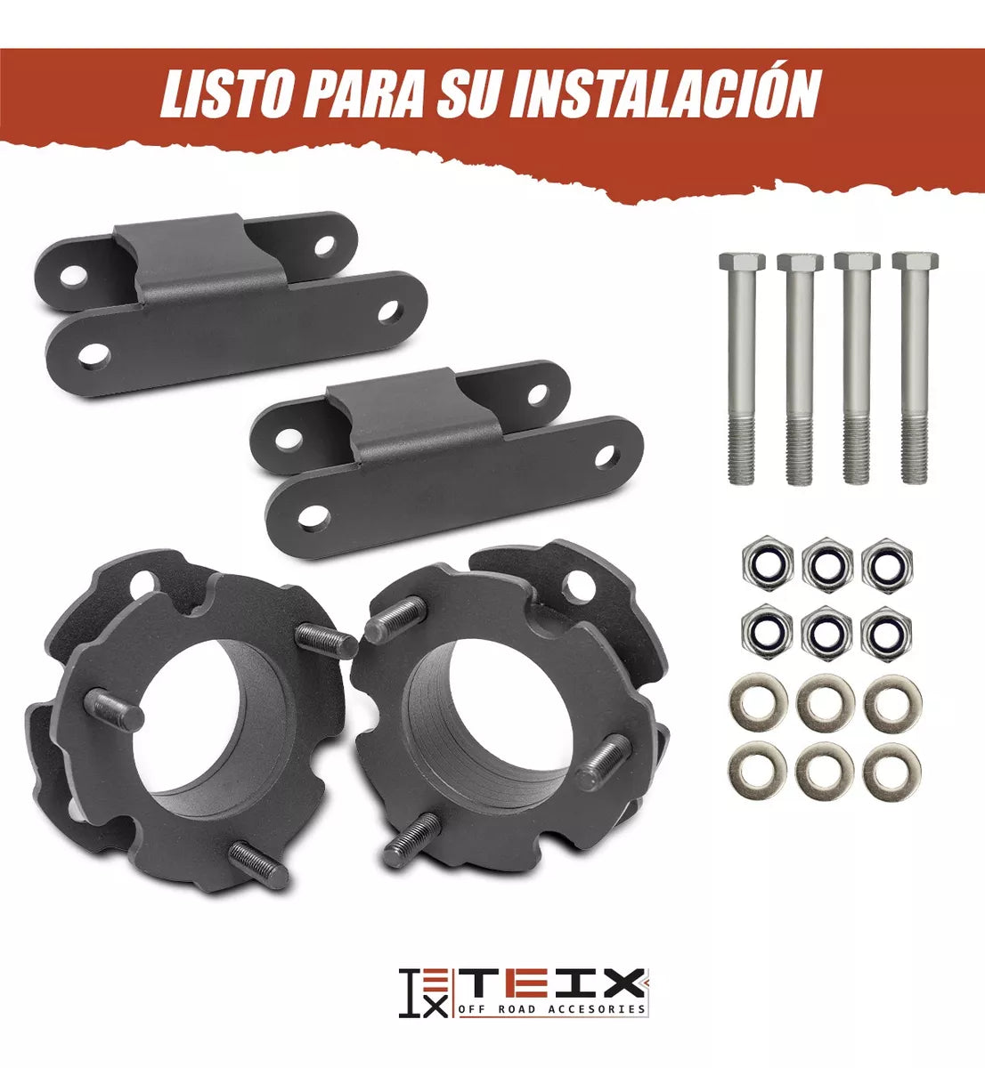KIT ELEVACIÓN SUSPENSIÓN 2.5PLG CHEVROLET COLORADO 2016 A 2022
