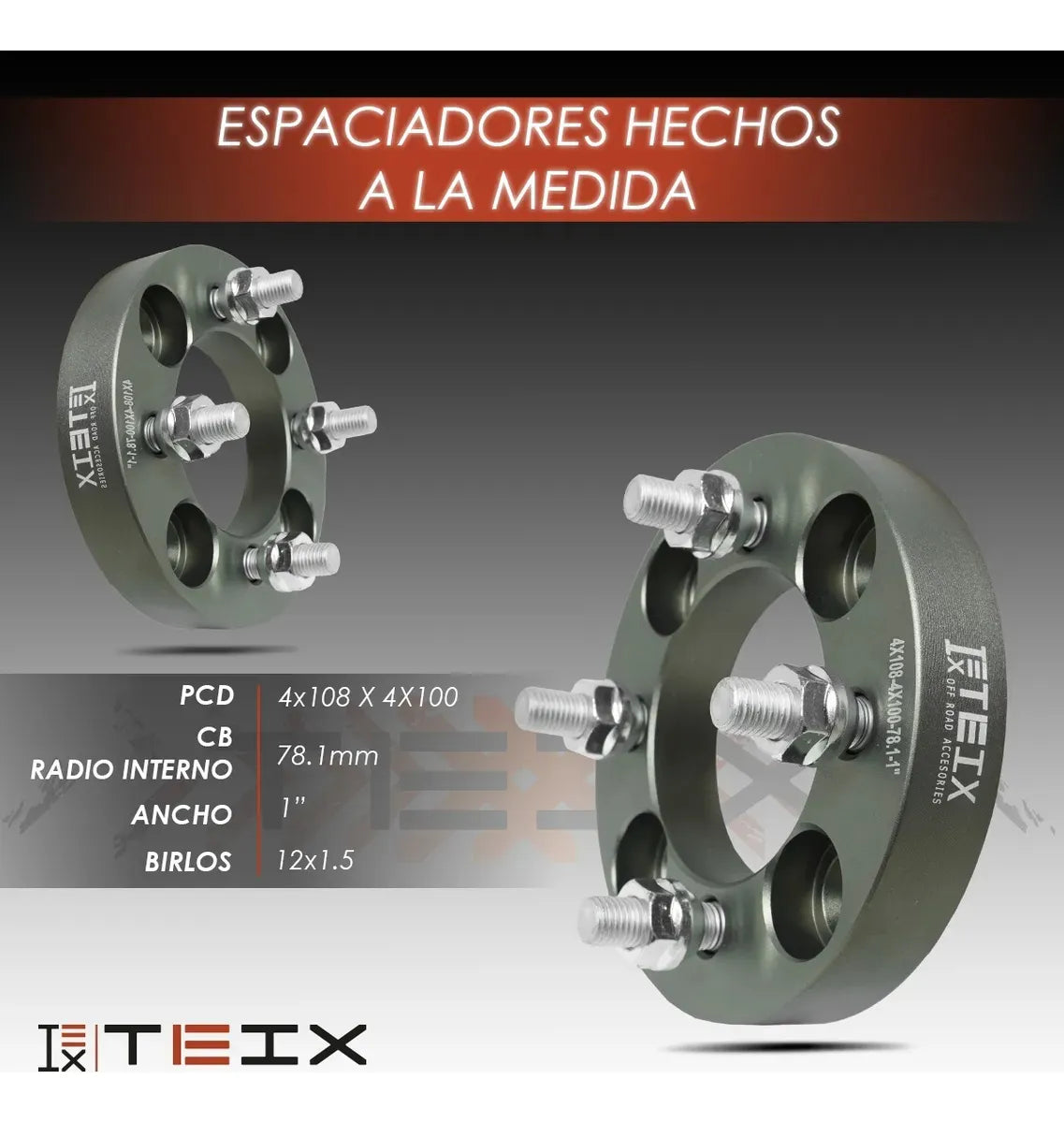 Espaciadores 4/108 4/100 1 Ford Fiesta